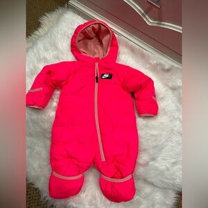 Nike Kids Bright Pink Footed One Piece